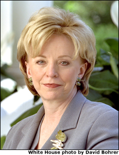 Portrait of Lynne V. Cheney. White House photo by David Bohrer.