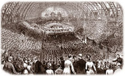 Engraving of Republican convention, 1880