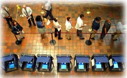 Voters prepare to cast votes